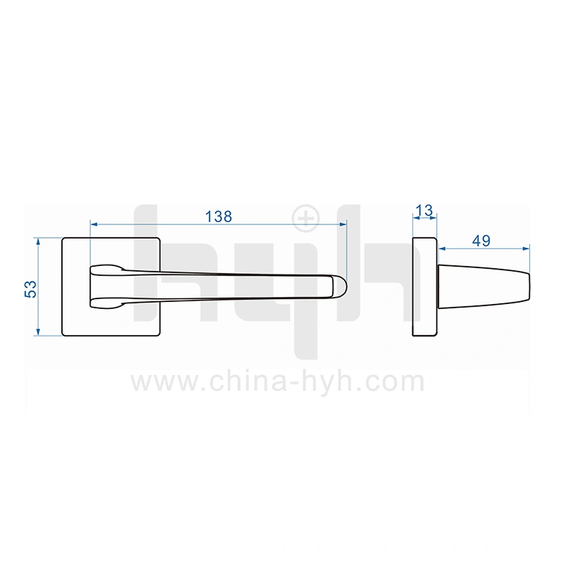 Saudi Arabia Wooden Door Square Front Door Hardware Locks